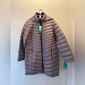 Andrew Marc Silver Puffer Jacket